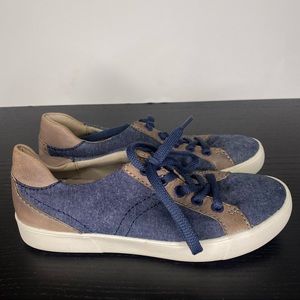 Naturalizer Morrison sneakers blue brown shoes 5